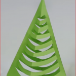 3D vánoční stromeček z papíru 2