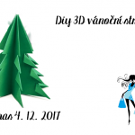 3D vánoční stromeček z papíru